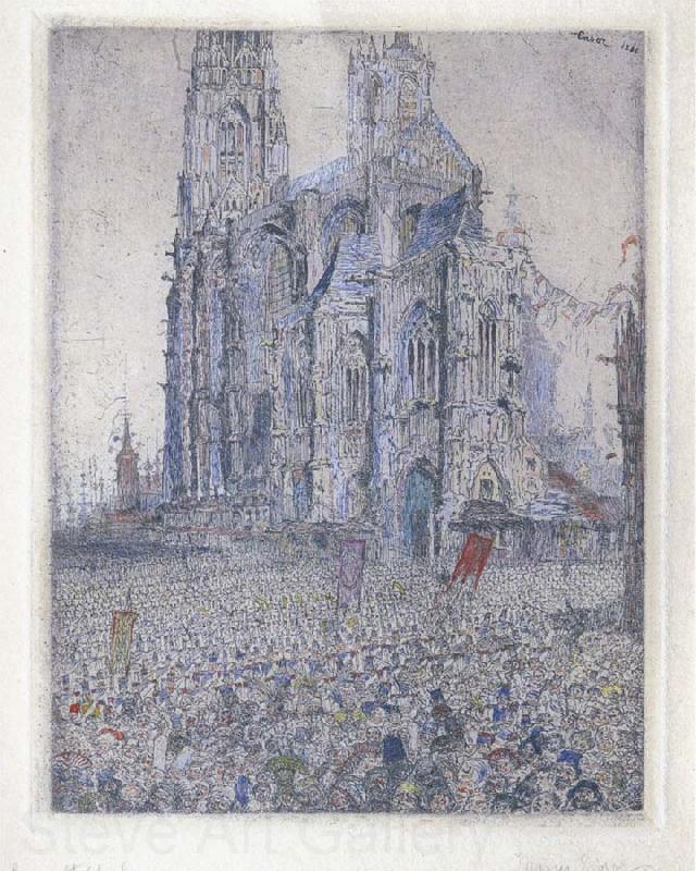 James Ensor The Cathedral Norge oil painting art